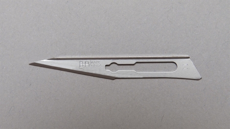 Blades Surgical Bard-Parker® SafetyLock™ Rib-Back® Carbon Steel No. 11 Sterile Disposable Individually Wrapped (50/BX 3BX/CS) by Aspen Surgical  ID 371151